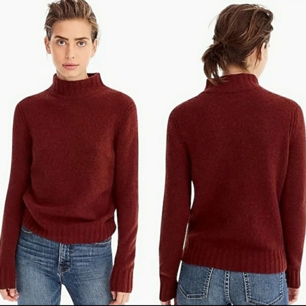 J Crew Grey Crewneck Sweater in Supersoft Yarn Wool/Alpaca Blend Nwot Small
